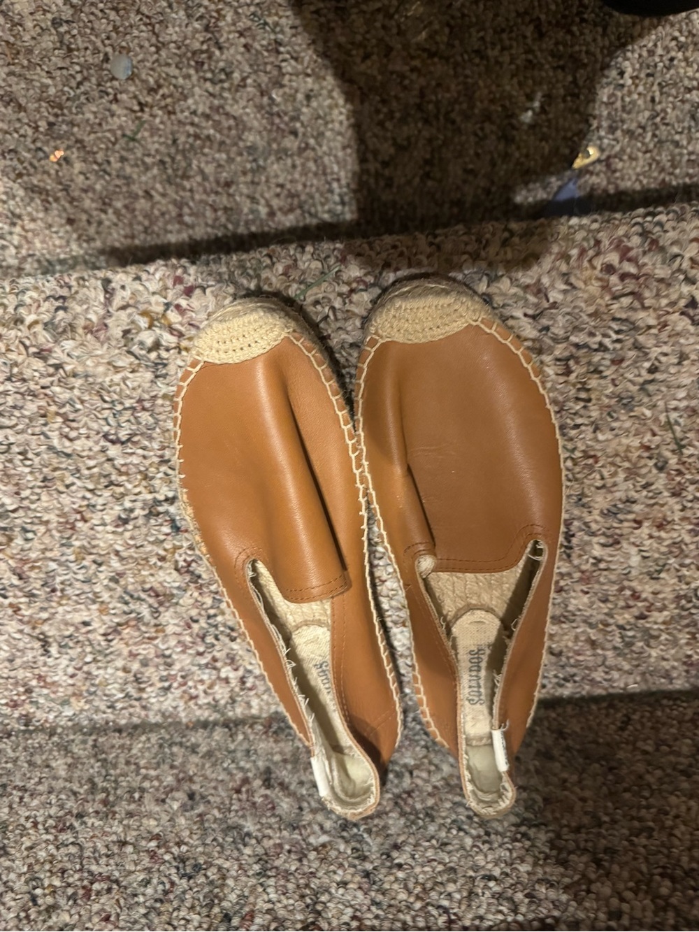 Women's Tan Slip-On Espadrille Flats